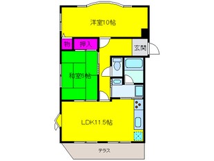 泉ヶ丘マンションの物件間取画像